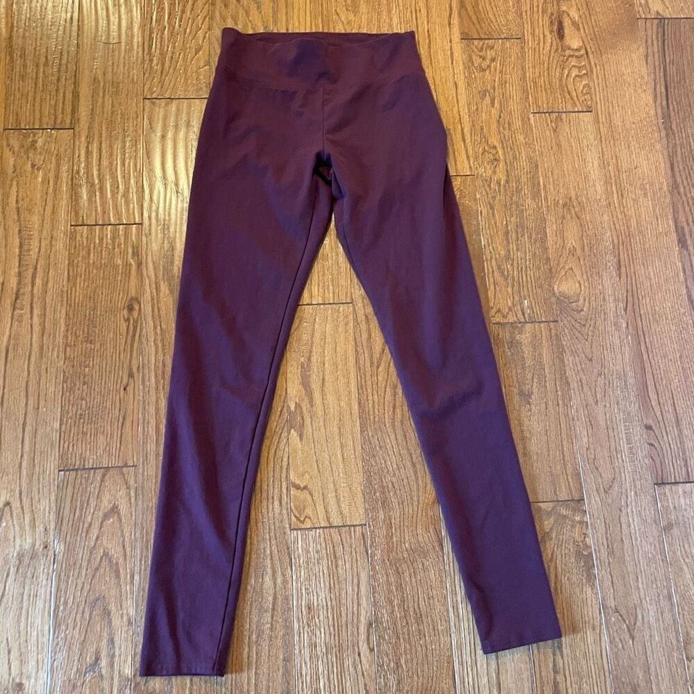 Aerie burgundy high rise leggings medium long - Picture 3 of 10